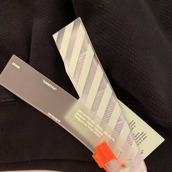 Off White Sweatshirt Black Diagonal Women’s - Picture 8 of 9